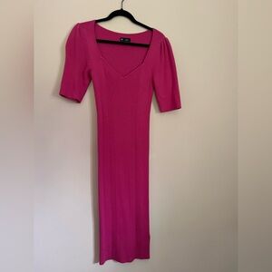 GAP Vibrant Pink Midi Dress